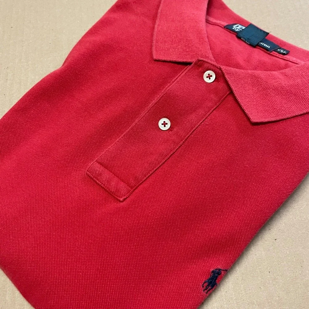 Polo by Ralph Lauren Men's 2XL Red‎ Polo Pony Embroidered Preppy Classic